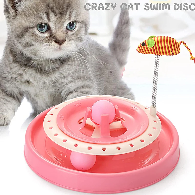 Cat Toy Interactive Cat Toy 2 in 1 Automatic Rotating Cat Toy Interactive Cat Track Toys for Multiple Cats
Cat Toy Interactive Cat Toy 2 in 1 Automatic Rotating Cat Toy Interactive Cat Track Toys for Multiple Cats