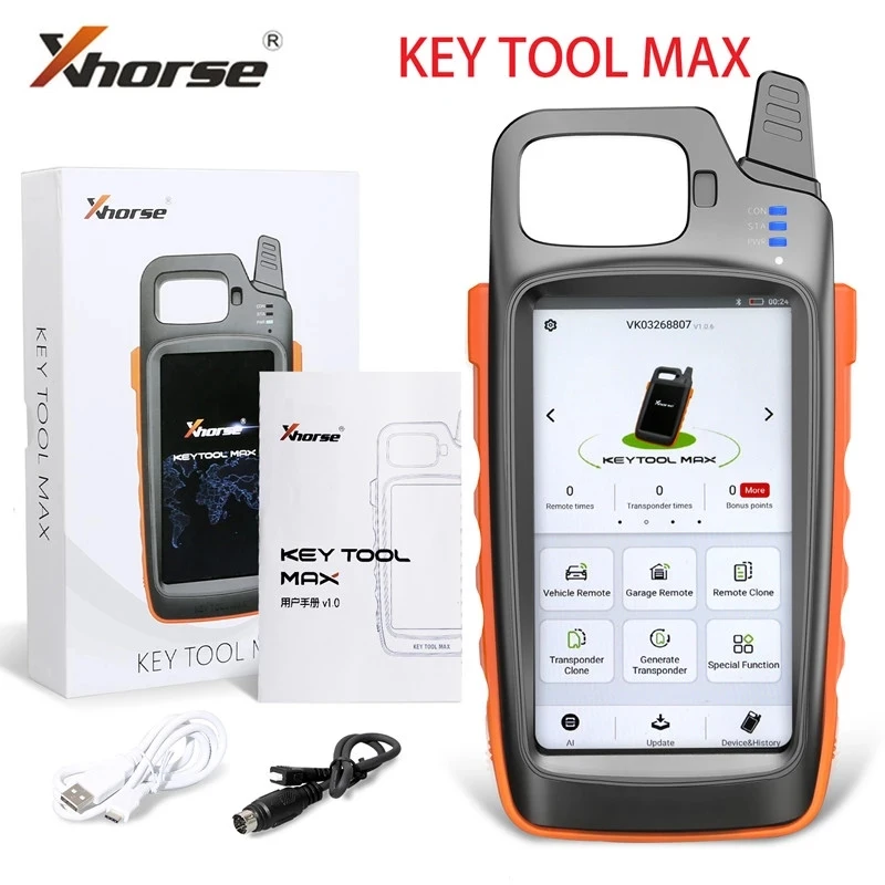KEYECU Xhorse VVDI Key Tool Max Pro с мини-инструментом OBD, функция, поддержка чтения напряжения и тока утечки
KEYECU Xhorse VVDI Key Tool Max Pro с мини-инструментом OBD, функция, поддержка чтения напряжения и тока утечки