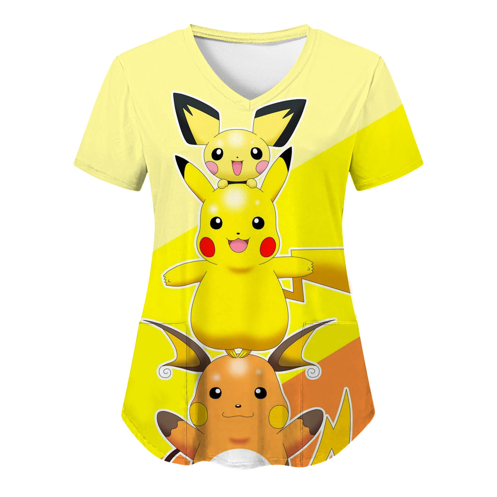 Fashion T-shir T Shirt Pokemon Nurse Uniform Woman Clothes Hospital V Neck Pikachu Summer Top Women 2023 T-shirts Cartoon Pocket
Fashion T-shir T Shirt Pokemon Nurse Uniform Woman Clothes Hospital V Neck Pikachu Summer Top Women 2023 T-shirts Cartoon Pocket