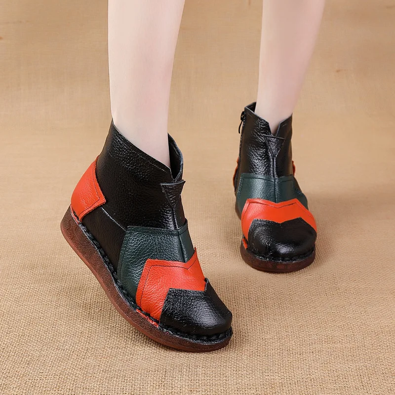 2023 New Patches Ankle Boots Women's Autumn Genuine Leather Shoes Ladies Designer Luxury Warm Fur Booties Woman Flat Plush Boots
2023 New Patches Ankle Boots Women's Autumn Genuine Leather Shoes Ladies Designer Luxury Warm Fur Booties Woman Flat Plush Boots