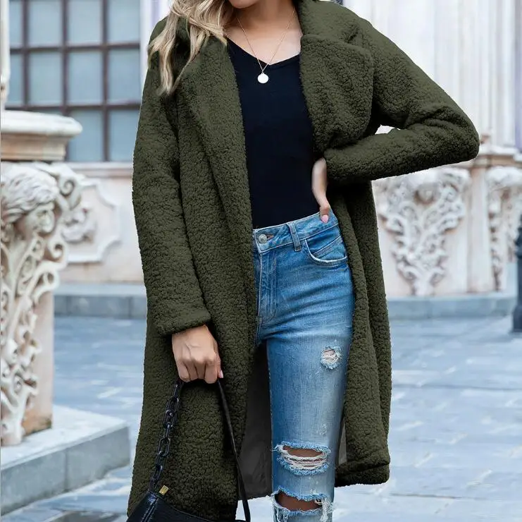Ladies Fur Jacket Medium length turtleneck Women Warm Teddy Bear Coat sweater Outwear Plush Overcoat Long Coat cardigan cashmere
Ladies Fur Jacket Medium length turtleneck Women Warm Teddy Bear Coat sweater Outwear Plush Overcoat Long Coat cardigan cashmere
