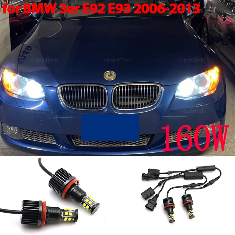 Белые светодиодсветодиодный кольцесветильник лампы Angel Eye Halo для BMW 3 серии E92 E93 2006-2013, дневсветильник 160 Вт 6000K DRL
Белые светодиодсветодиодный кольцесветильник лампы Angel Eye Halo для BMW 3 серии E92 E93 2006-2013, дневсветильник 160 Вт 6000K DRL
