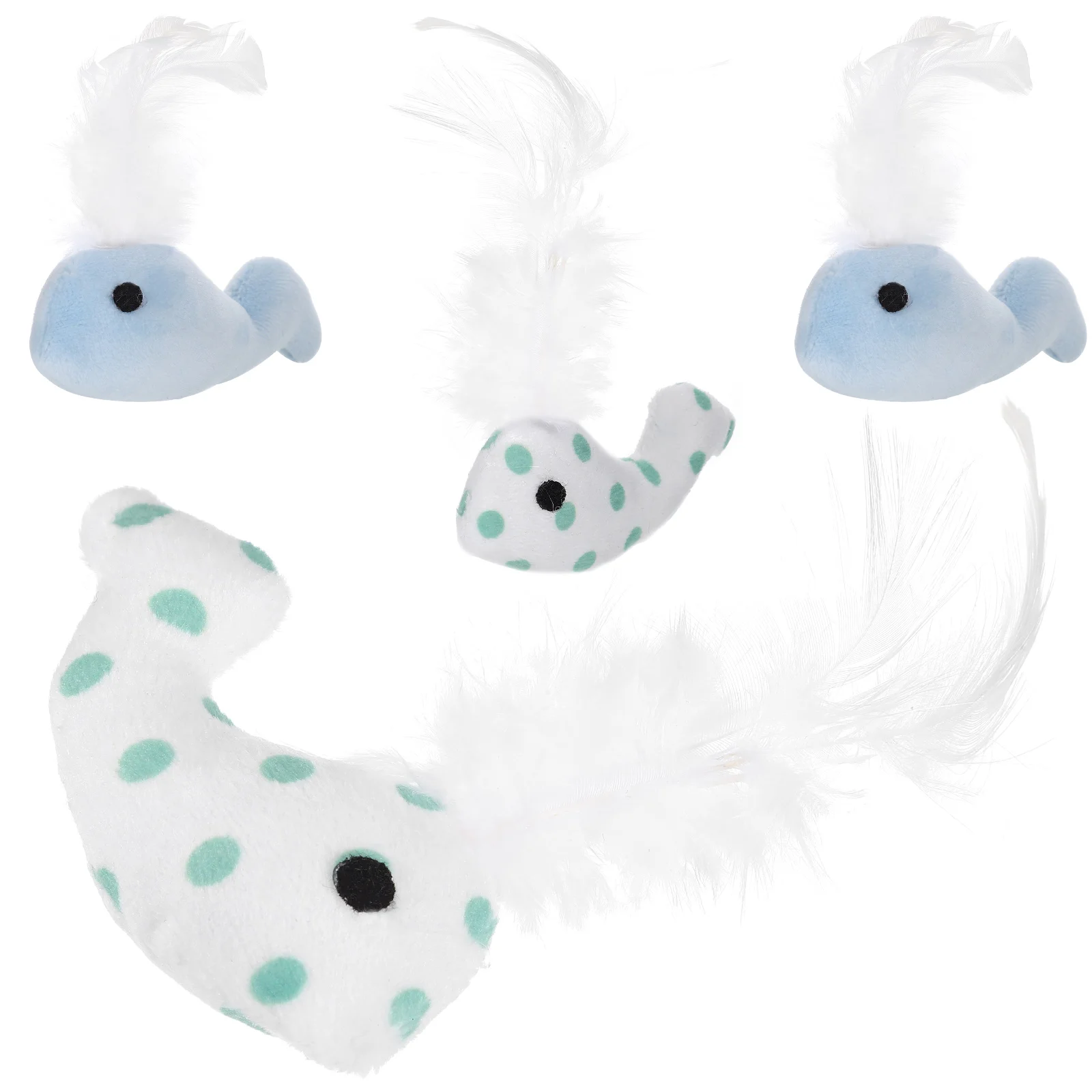 4 Pcs Whale Toys For Indoor Cats Funny Pet Supplies Plush Kitten Interactive Biting
4 Pcs Whale Toys For Indoor Cats Funny Pet Supplies Plush Kitten Interactive Biting