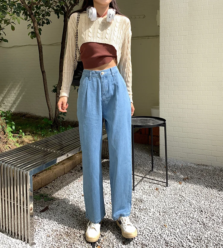 DD1767 New Loose Wide Leg Pants High Waist Thin Versatile Straight Ninth Pants Jeans
DD1767 New Loose Wide Leg Pants High Waist Thin Versatile Straight Ninth Pants Jeans