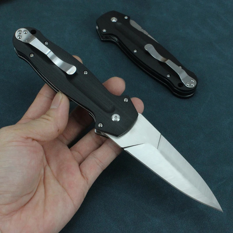 Outdoor Tactical Folding Knife G10 Handle Camping Security Defense Pocket Military Knives EDC Tool
Outdoor Tactical Folding Knife G10 Handle Camping Security Defense Pocket Military Knives EDC Tool