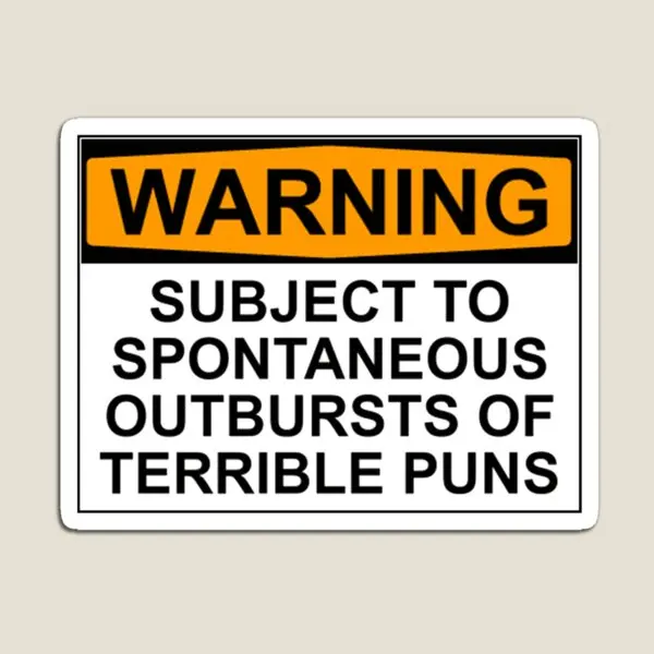 Warning Subject To Spontaneous Outburst Magnet Cute Stickers Funny Refrigerator Baby Decor Home for Fridge Organizer Holder
Warning Subject To Spontaneous Outburst Magnet Cute Stickers Funny Refrigerator Baby Decor Home for Fridge Organizer Holder
