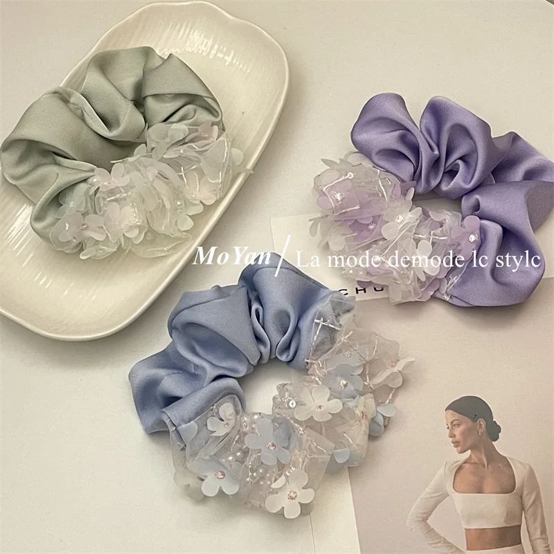 Double Spell Large Intestine Scrunchie Gentle Hair Accessories Hair Rope Korean Version Pearl Flower Simple Headdress Rubber Ban
Double Spell Large Intestine Scrunchie Gentle Hair Accessories Hair Rope Korean Version Pearl Flower Simple Headdress Rubber Ban