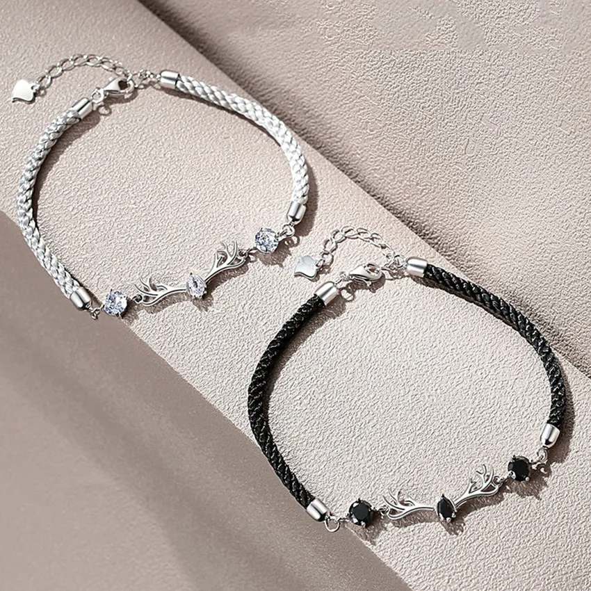 New 925 Sterling Silver Deer Zircon crystal Bracelet for Women original designer Fashion Party Wedding Accessories Jewelry Gifts
New 925 Sterling Silver Deer Zircon crystal Bracelet for Women original designer Fashion Party Wedding Accessories Jewelry Gifts