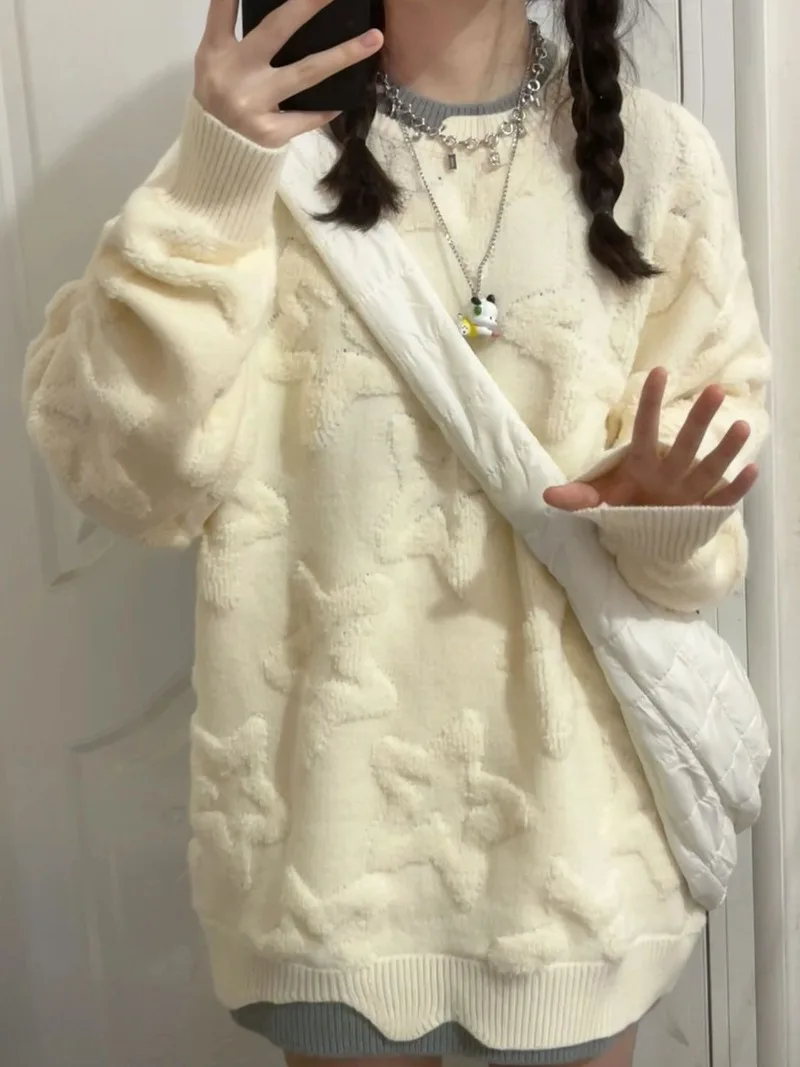 O-Neck Star Sweet Pullover Yellow Sweaters Y2k Clothes Vintage Japanese Oversize Long Sleeve Women Preppy Sueter Mujer Chic
O-Neck Star Sweet Pullover Yellow Sweaters Y2k Clothes Vintage Japanese Oversize Long Sleeve Women Preppy Sueter Mujer Chic