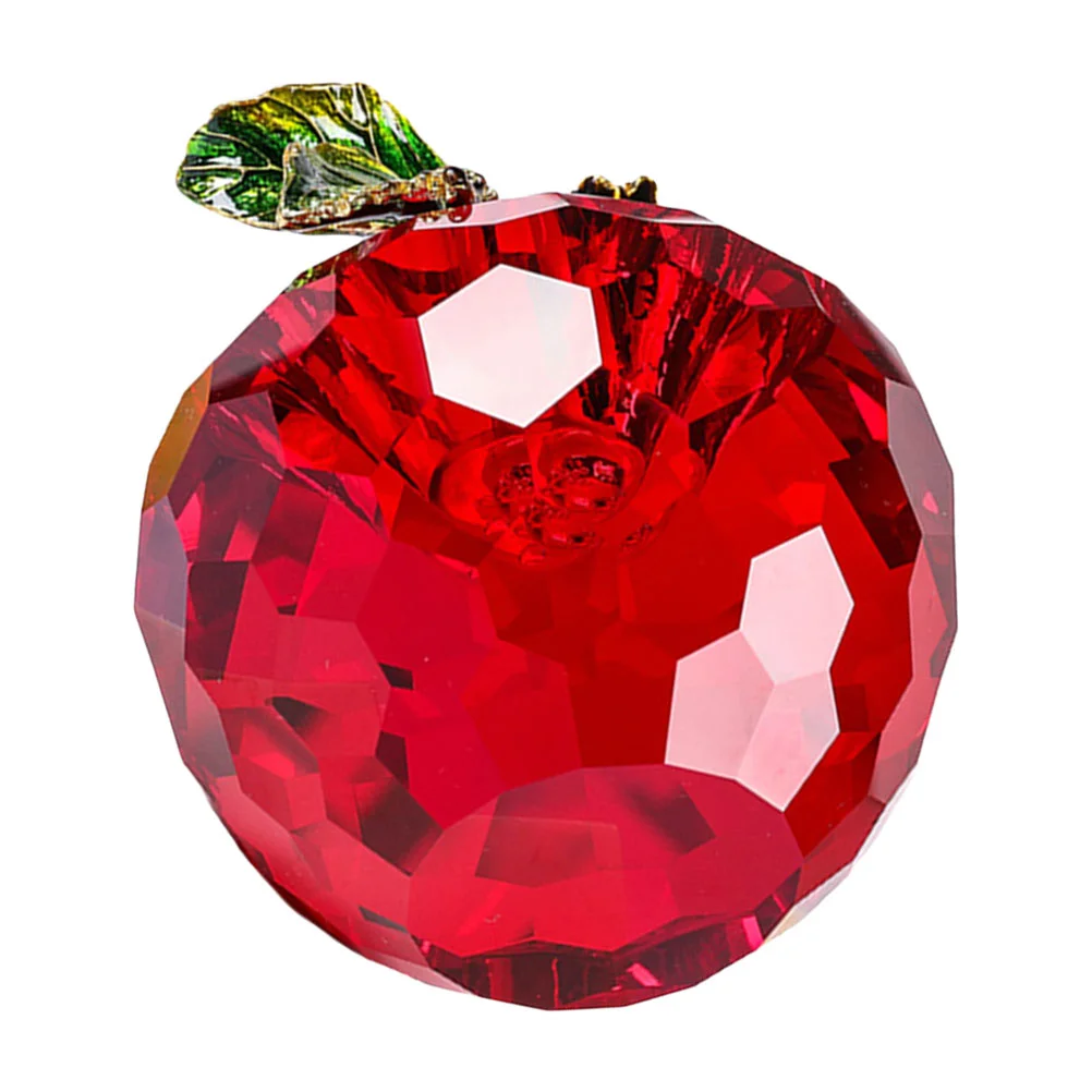 Apple Crystal Glass Fruit Figurine Decor Ornament Paperweight Desktop Christmasredsculpture Artificial Statue Gifts Shui Feng
Apple Crystal Glass Fruit Figurine Decor Ornament Paperweight Desktop Christmasredsculpture Artificial Statue Gifts Shui Feng