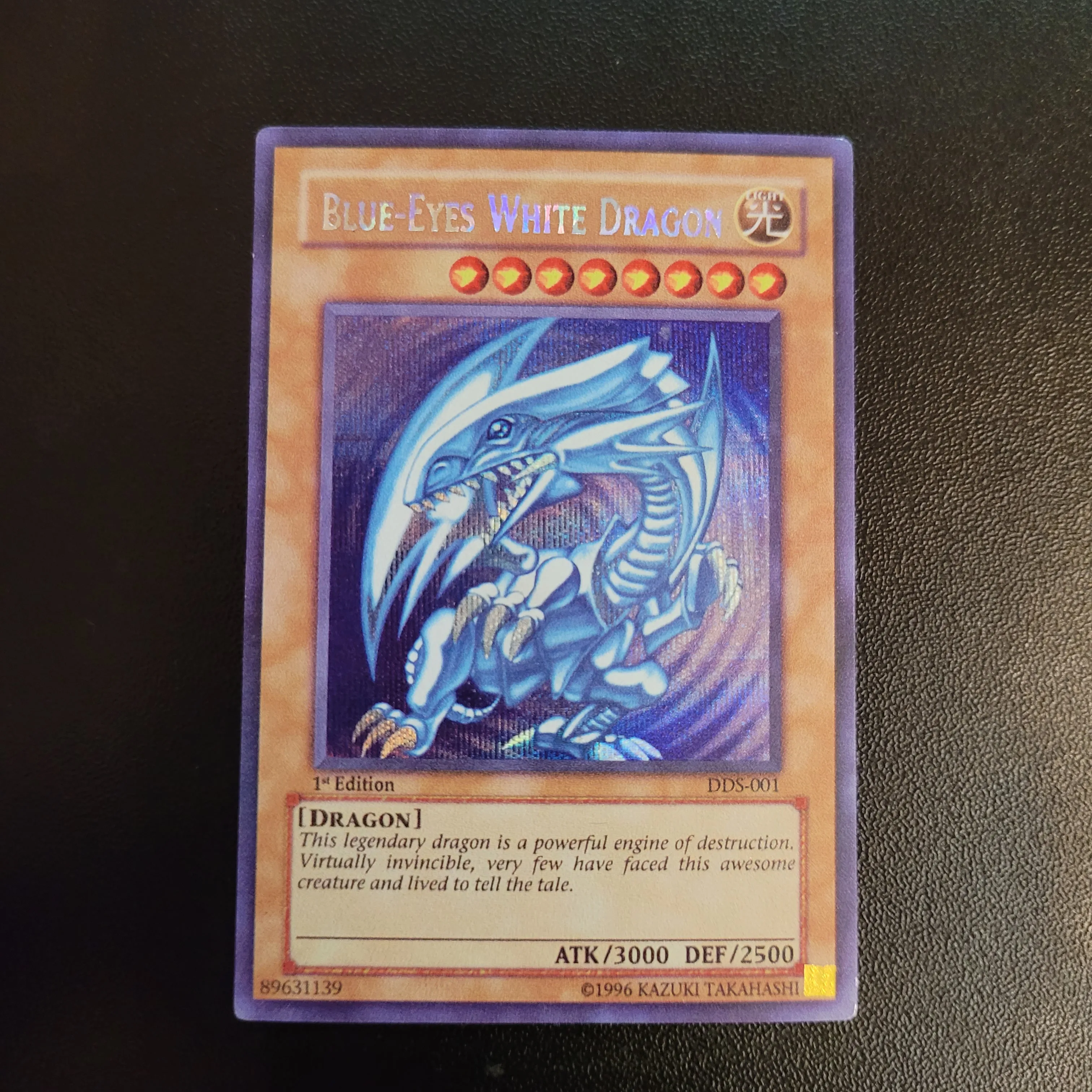 Yu-Gi-Oh Secret Rare DDS-001/Blue-Eyes White Dragon Children's Gift Collectible Card Toys (Not Original)
Yu-Gi-Oh Secret Rare DDS-001/Blue-Eyes White Dragon Children's Gift Collectible Card Toys (Not Original)