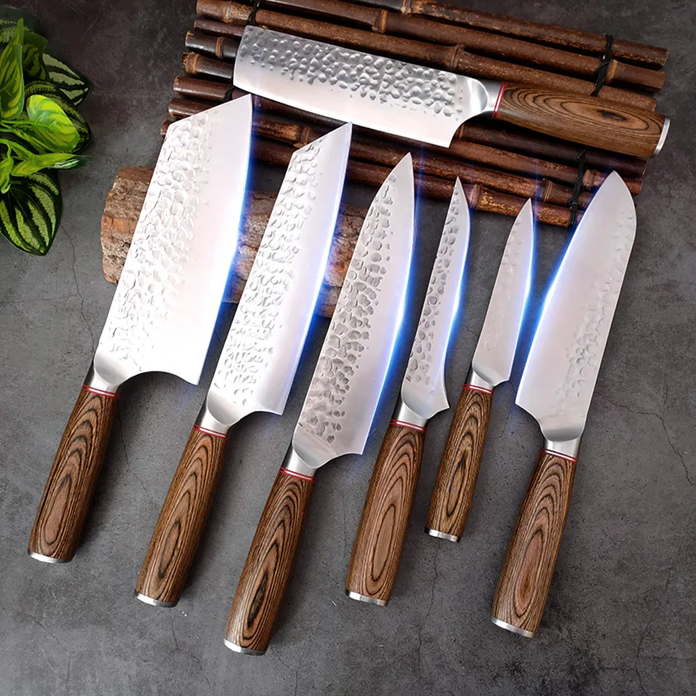 1-7pcs Japanese Knife Set High Carbon Steel Kitchen Chef Knife Meat Vegetable Fruit Cleaver Knife Hand Forged Kitchen Knives Set
1-7pcs Japanese Knife Set High Carbon Steel Kitchen Chef Knife Meat Vegetable Fruit Cleaver Knife Hand Forged Kitchen Knives Set