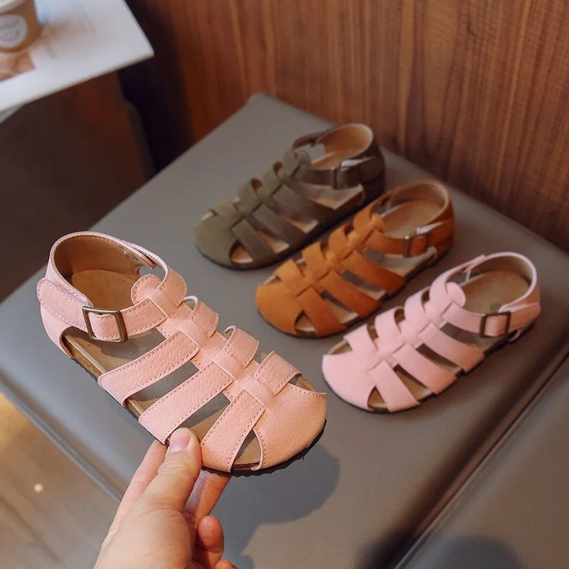 Summer Solid Children Cork Sandals Suede PU Leather Boys Girls Beach Shoes Kids Fashion Non Slip Comfortable Gladiator Sandals
Summer Solid Children Cork Sandals Suede PU Leather Boys Girls Beach Shoes Kids Fashion Non Slip Comfortable Gladiator Sandals