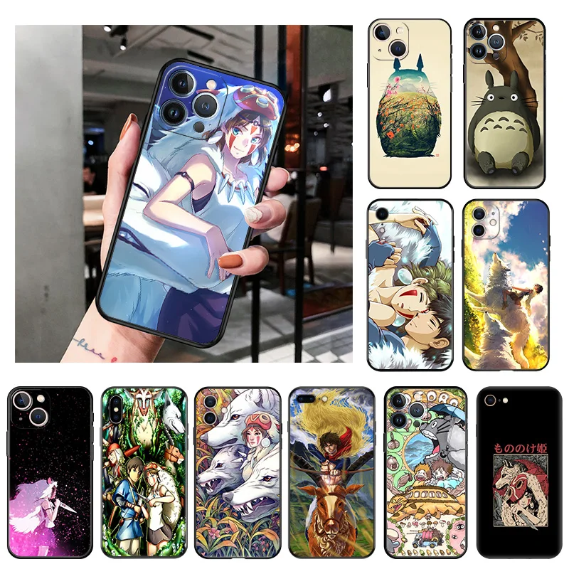 Silicone Black Phone Cases Cover for iPhone 11 14 Pro Max 12 13 Mini XR SE 7 8 6 6s Plus XS X SE3 11Pro Princess Mononoke Anime
Silicone Black Phone Cases Cover for iPhone 11 14 Pro Max 12 13 Mini XR SE 7 8 6 6s Plus XS X SE3 11Pro Princess Mononoke Anime