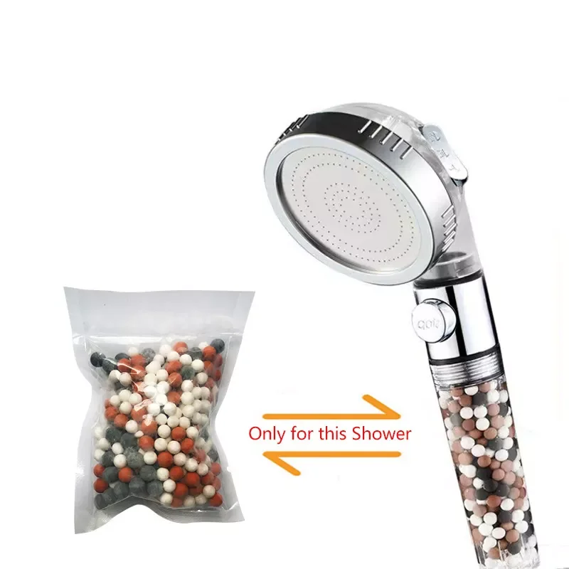 SPA Shower Water Saving 3 Modes Adjustable High Pressure Shower Head Tourmaline Replaceable Filter Switch Button Shower
SPA Shower Water Saving 3 Modes Adjustable High Pressure Shower Head Tourmaline Replaceable Filter Switch Button Shower