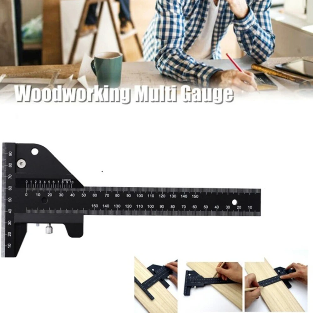 Ultra Precision Vernier Measuring Ruler T-Type Square Multifunction Woodworking Marking Gauges Tool
Ultra Precision Vernier Measuring Ruler T-Type Square Multifunction Woodworking Marking Gauges Tool