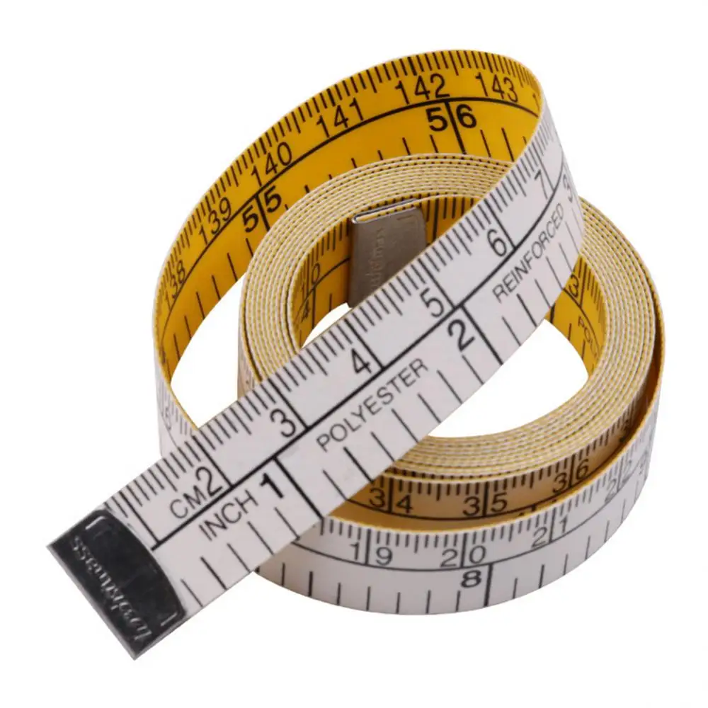 Soft Measure Tape Measure Ruler Garment Measuring Ruler Double Scale Yellow Body Measuring Ruler Double-sided Flat Ruler Tape 
Soft Measure Tape Measure Ruler Garment Measuring Ruler Double Scale Yellow Body Measuring Ruler Double-sided Flat Ruler Tape