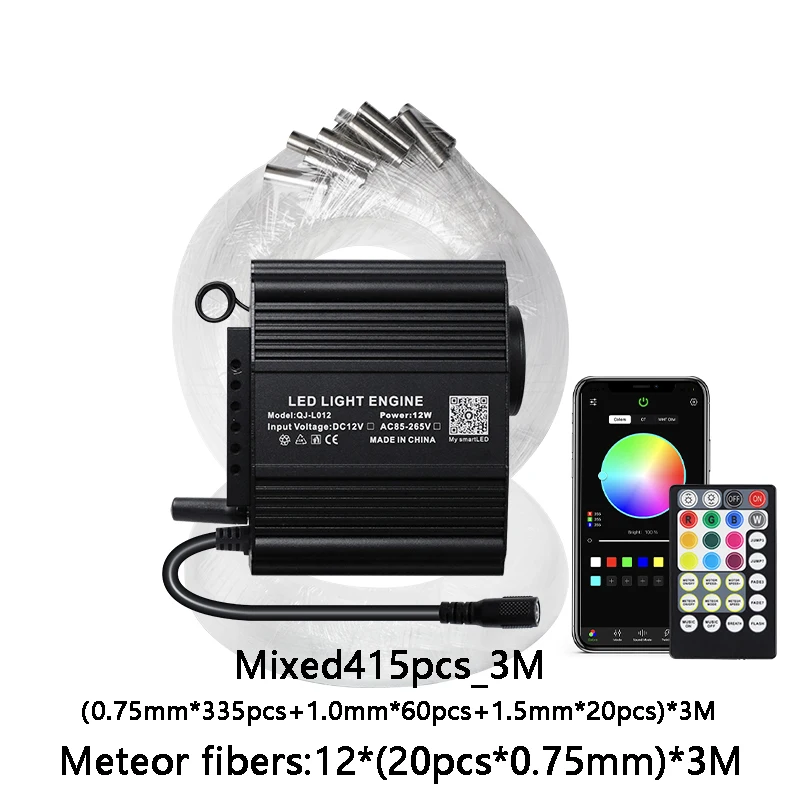 Kingmaled Оптоволоконное звездное небо RGBW 12Вт для авто
Kingmaled Оптоволоконное звездное небо RGBW 12Вт для авто