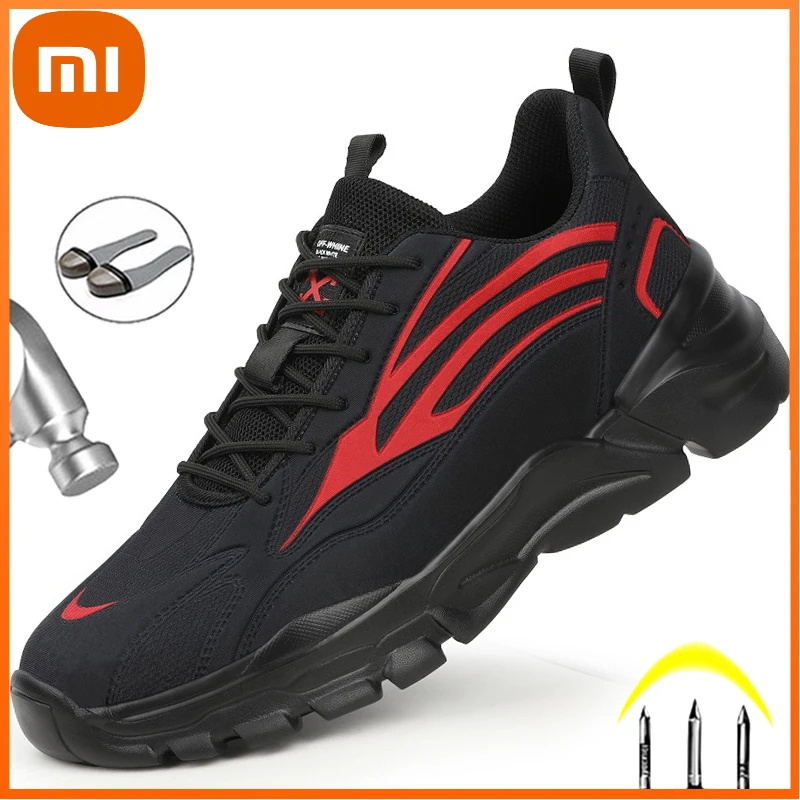 Xiaomi Work Sneakers Male Fashion Safety Shoes Men Steel Toe Shoes Work Boots Anti-puncture Men Work Shoes Winter Boots
Xiaomi Work Sneakers Male Fashion Safety Shoes Men Steel Toe Shoes Work Boots Anti-puncture Men Work Shoes Winter Boots