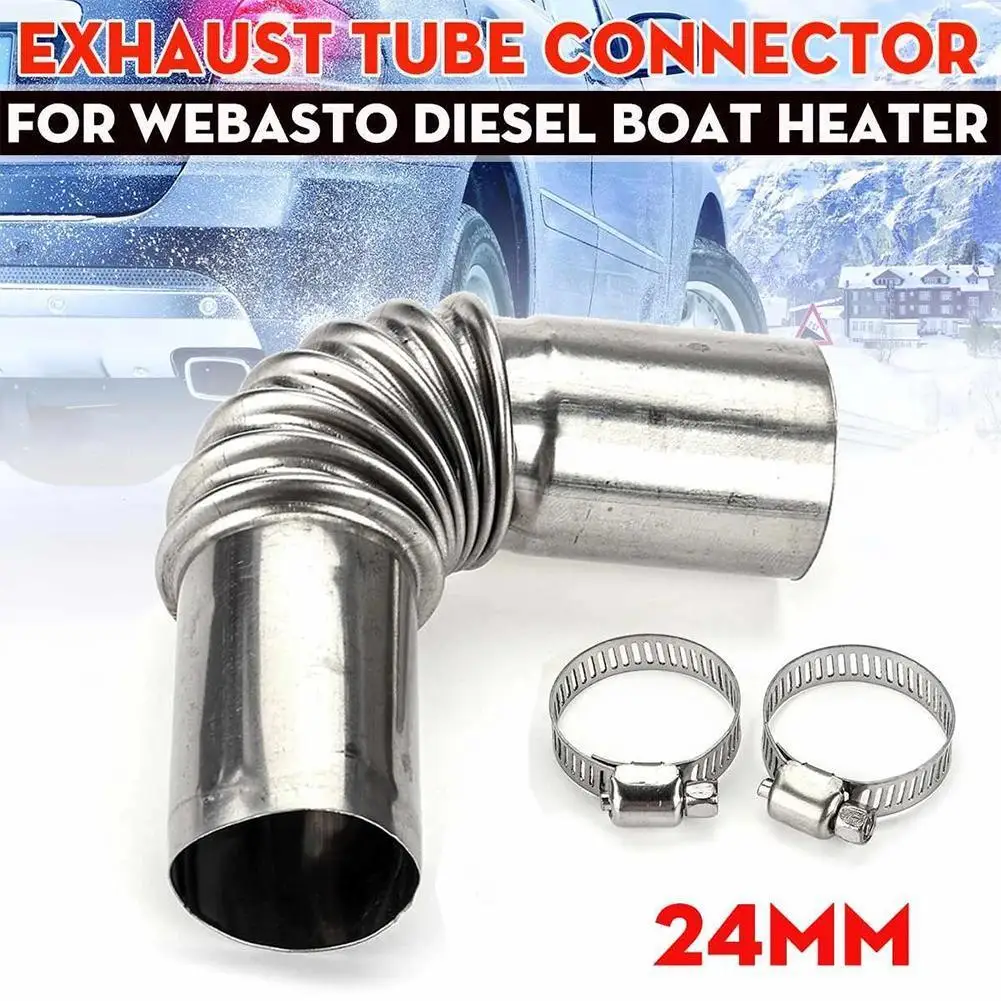 24mm Elbow Pipe Air Parking Heater Exhaust Tube Connector With Clip For Webasto Boats Heater Car Heating Parts
24mm Elbow Pipe Air Parking Heater Exhaust Tube Connector With Clip For Webasto Boats Heater Car Heating Parts