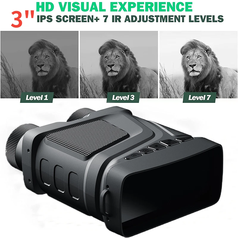 R12 Night Vision Binoculars 850nm Infrared HD 5X Digital Zoom Telescope Night Goggles for Hunting Camping Surveillance 1080P
R12 Night Vision Binoculars 850nm Infrared HD 5X Digital Zoom Telescope Night Goggles for Hunting Camping Surveillance 1080P
