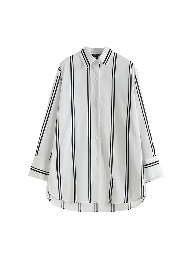 Женская Асимметричная блузка BM & MD & ZA, винтажная рубашка с отложным воротником и длинным рукавом, на пуговицах, 2022
Женская Асимметричная блузка BM & MD & ZA, винтажная рубашка с отложным воротником и длинным рукавом, на пуговицах, 2022