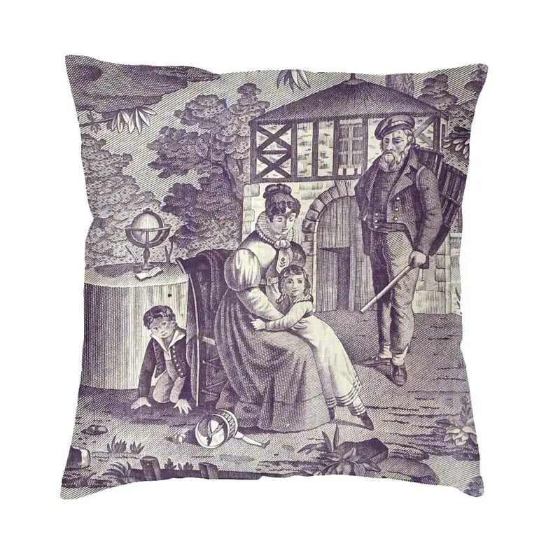 French Toile De Jouy Blue Throw Pillow Case 50*50cm Decorative Traditional France Art Cushion Cover Soft Pillowcover Dakimakura
French Toile De Jouy Blue Throw Pillow Case 50*50cm Decorative Traditional France Art Cushion Cover Soft Pillowcover Dakimakura