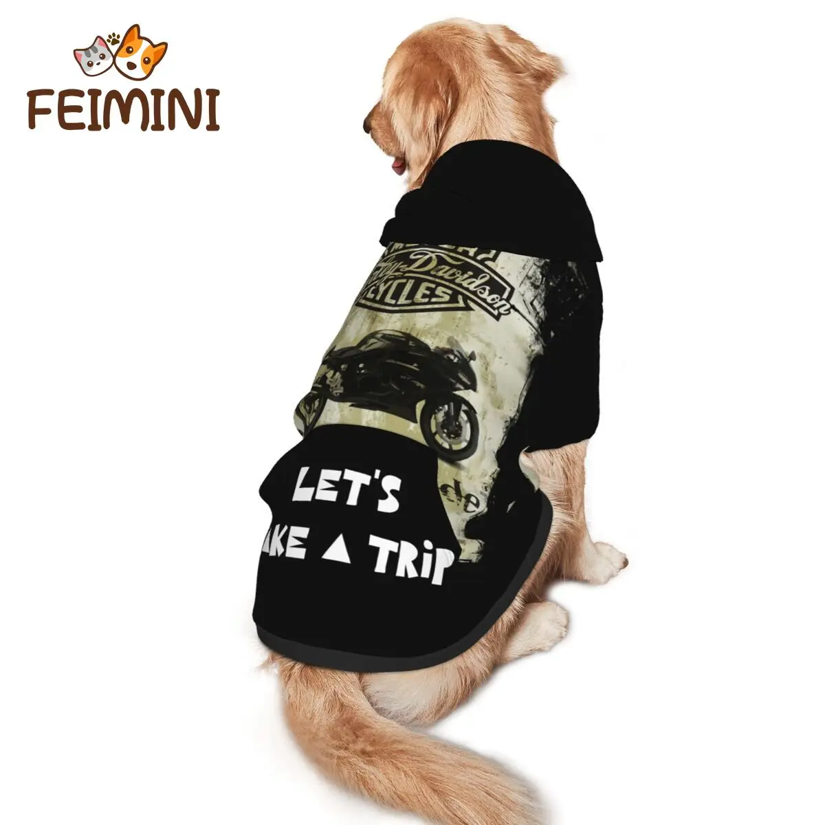 FEIMINI retro black white motorcycle dog vest fashion small and medium pet dog hooded sweater cat jacket sports suit pet clothes
FEIMINI retro black white motorcycle dog vest fashion small and medium pet dog hooded sweater cat jacket sports suit pet clothes