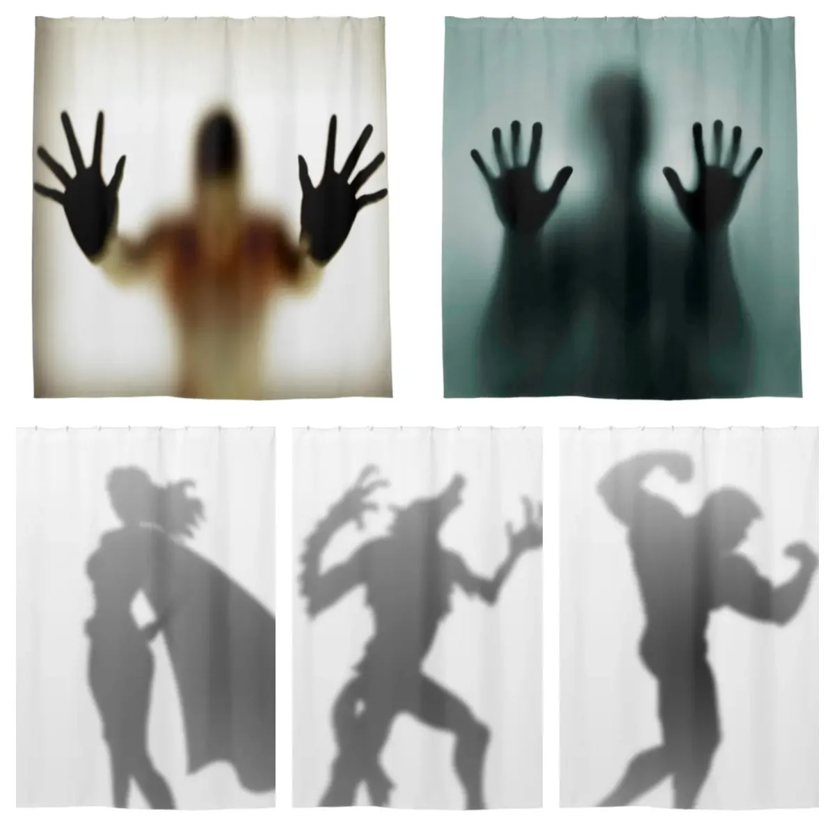 Забавный таинственный страшный человек на Хэллоуин, деформация оборотеня, занавеска для душа, занавеска для ванной комнаты с крючком, занав... 
Забавный таинственный страшный человек на Хэллоуин, деформация оборотеня, занавеска для душа, занавеска для ванной комнаты с крючком, занав...