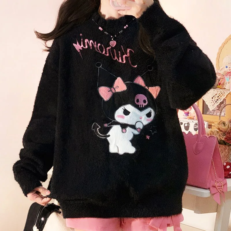 Kawaii Kuromi Sweater Sanrio Knitted Pullover Girls Cartoon Student Beauty Animation Winter Loose Long Sleeve Coat Toys Gifts
Kawaii Kuromi Sweater Sanrio Knitted Pullover Girls Cartoon Student Beauty Animation Winter Loose Long Sleeve Coat Toys Gifts