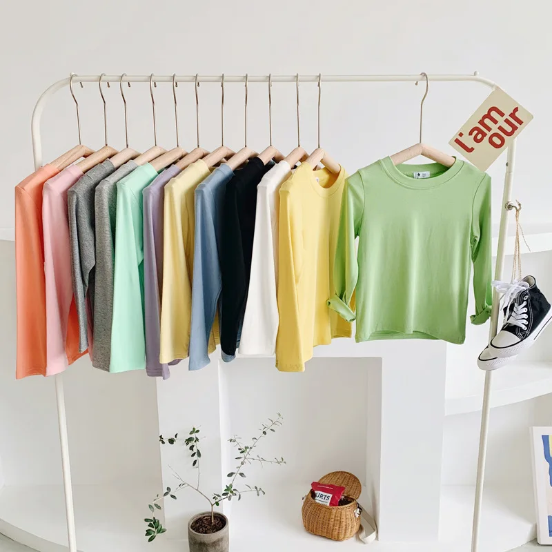 12 Colors Girls Cloth Boys Solid T-shirts Kids Long Sleeve Cotton T Shirt Children Spring Summer Tees Baby Tops for 2-14 Years
12 Colors Girls Cloth Boys Solid T-shirts Kids Long Sleeve Cotton T Shirt Children Spring Summer Tees Baby Tops for 2-14 Years