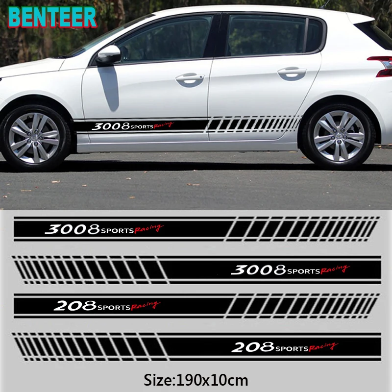 2pvc Car Side body Stickers For Peugeot 106 107 108 205 206 207 208 306 307 308 508 2008 3008 Auto Accessories
2pvc Car Side body Stickers For Peugeot 106 107 108 205 206 207 208 306 307 308 508 2008 3008 Auto Accessories