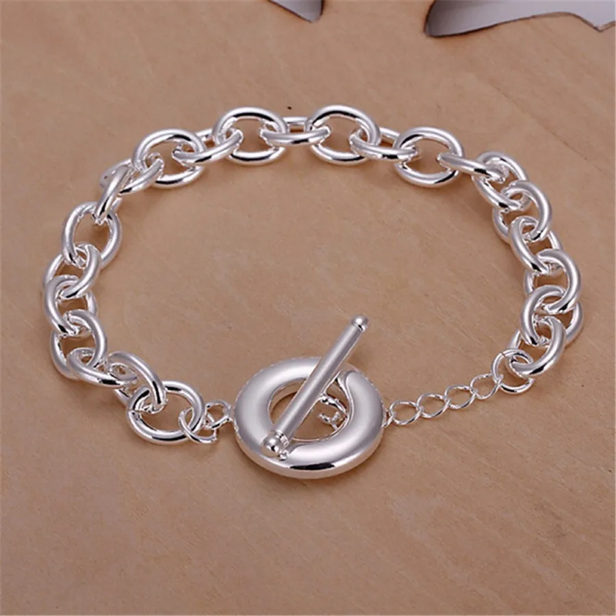 925 sterling silver elegant Wild chain Bracelets for women men luxury Fashion Party Wedding Accessories Jewelry Christmas Gifts
925 sterling silver elegant Wild chain Bracelets for women men luxury Fashion Party Wedding Accessories Jewelry Christmas Gifts