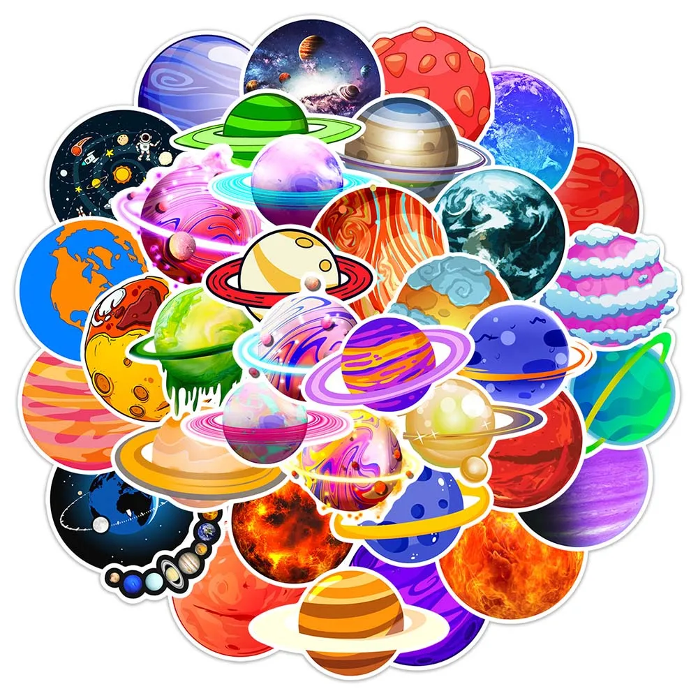 10/50 Pcs Space Universe Planet Cartoon Graffiti Sticker DIY Waterproof Stickers Luggage Bicycle Guitar Fridge Decals Decoration
10/50 Pcs Space Universe Planet Cartoon Graffiti Sticker DIY Waterproof Stickers Luggage Bicycle Guitar Fridge Decals Decoration