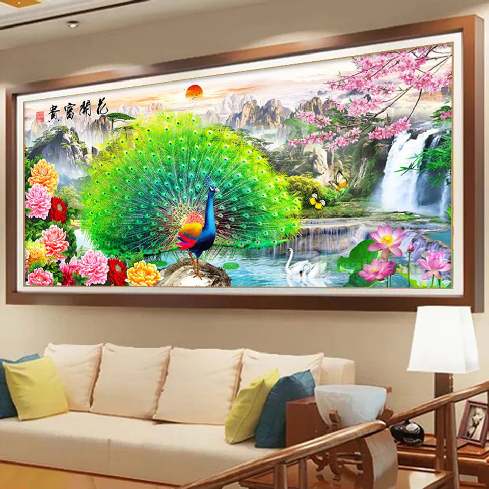 Алмазная 5D картина большого размера с цветущими стразами, богатые пионы, зеленый павлин, водопад, «сделай сам», алмазная вышивка, мозаика, вышивка крестиком Y617
Алмазная 5D картина большого размера с цветущими стразами, богатые пионы, зеленый павлин, водопад, «сделай сам», алмазная вышивка, мозаика, вышивка крестиком Y617