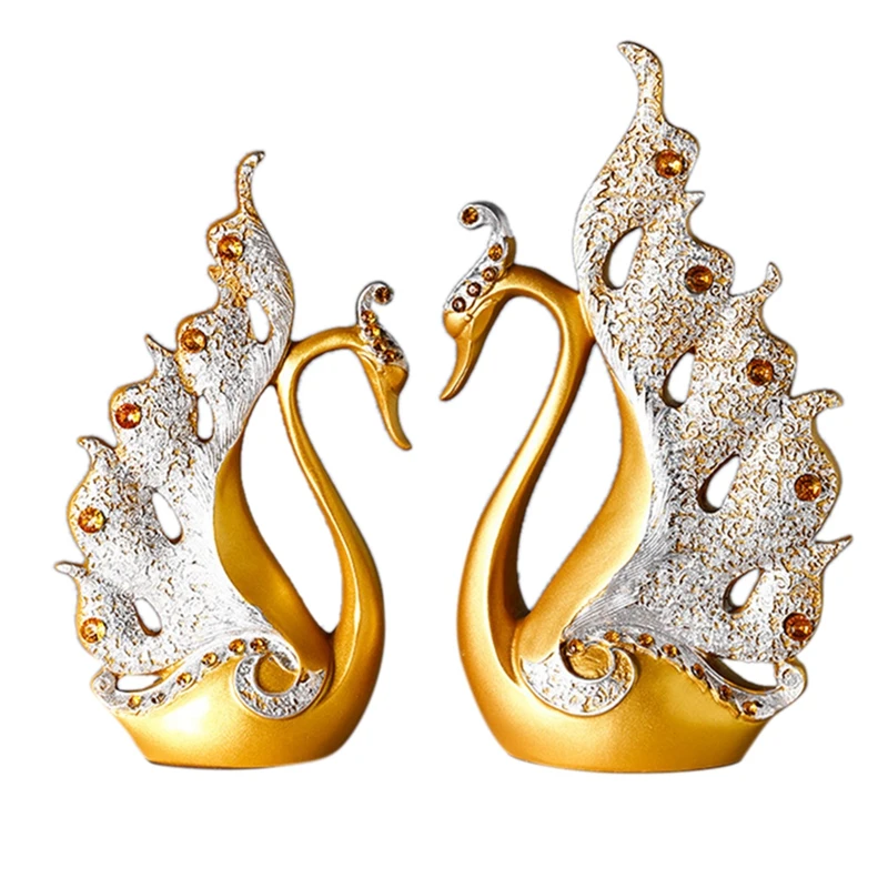 (2Pcs) Swan Lovers Ornaments, Furnishings, European Living Room, Porch, Elegant Swan Couple Ornaments, Wedding Gifts
(2Pcs) Swan Lovers Ornaments, Furnishings, European Living Room, Porch, Elegant Swan Couple Ornaments, Wedding Gifts