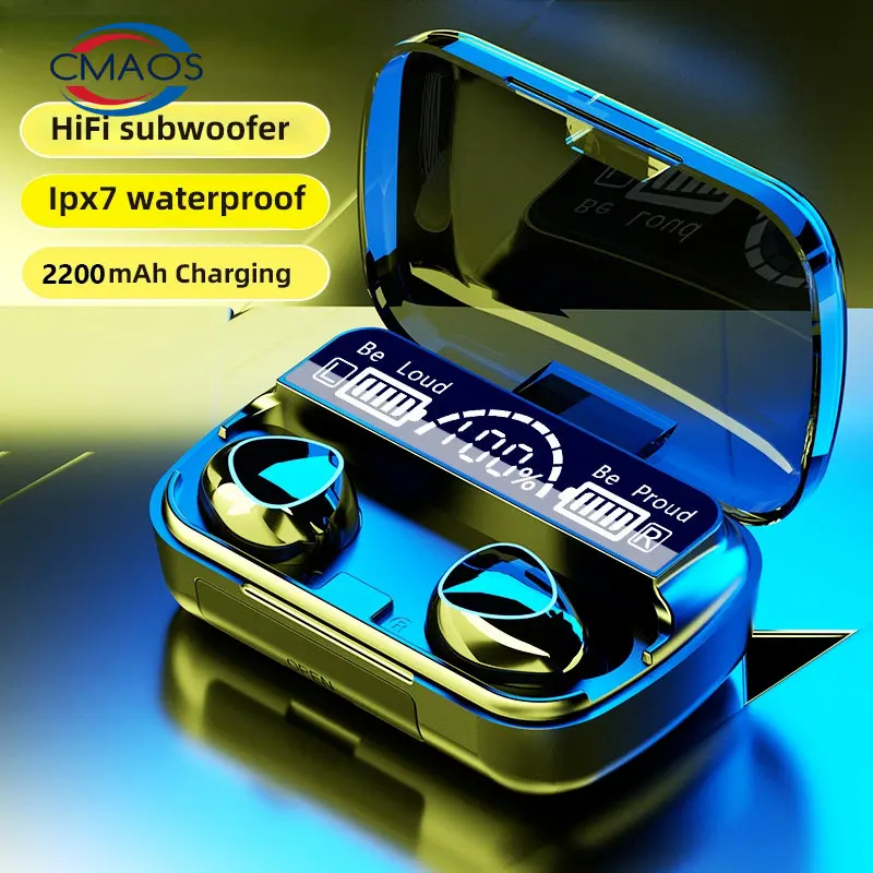 TWS Bluetooth 5.1 Earphones Charging Box Wireless Headphone 9D Stereo Sports Waterproof Earbuds Headsets With Microphone
TWS Bluetooth 5.1 Earphones Charging Box Wireless Headphone 9D Stereo Sports Waterproof Earbuds Headsets With Microphone