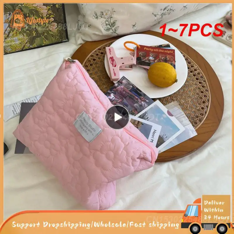 1~7PCS large capacity soft cotton women's cosmetic bag, mattress flower cosmetic bag, zipper bag, big girl's cosmetic bag,
1~7PCS large capacity soft cotton women's cosmetic bag, mattress flower cosmetic bag, zipper bag, big girl's cosmetic bag,
