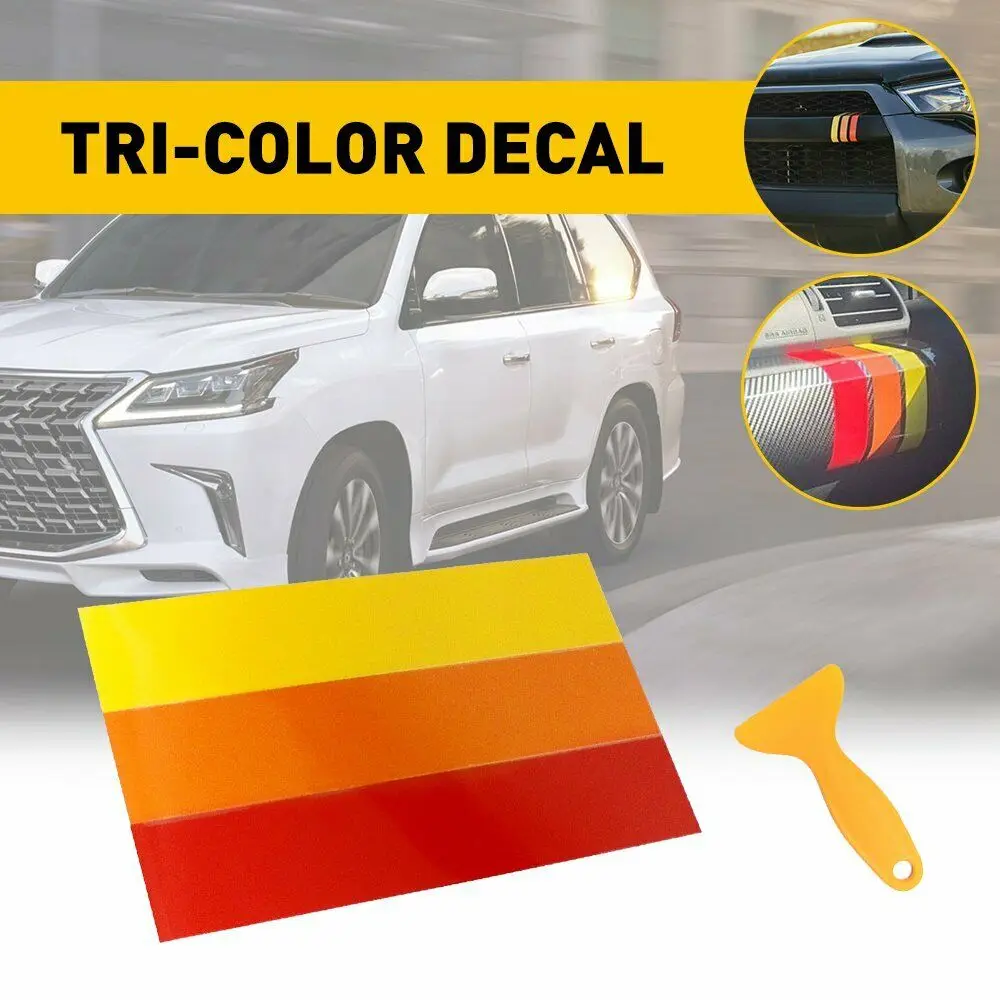 Car Sticker Tri-Color Stripe Decal Sticker For Toyota For Tacoma Tundra 4Runner FJ Cruiser RAV4 Hilux Highlander Sequoi
Car Sticker Tri-Color Stripe Decal Sticker For Toyota For Tacoma Tundra 4Runner FJ Cruiser RAV4 Hilux Highlander Sequoi