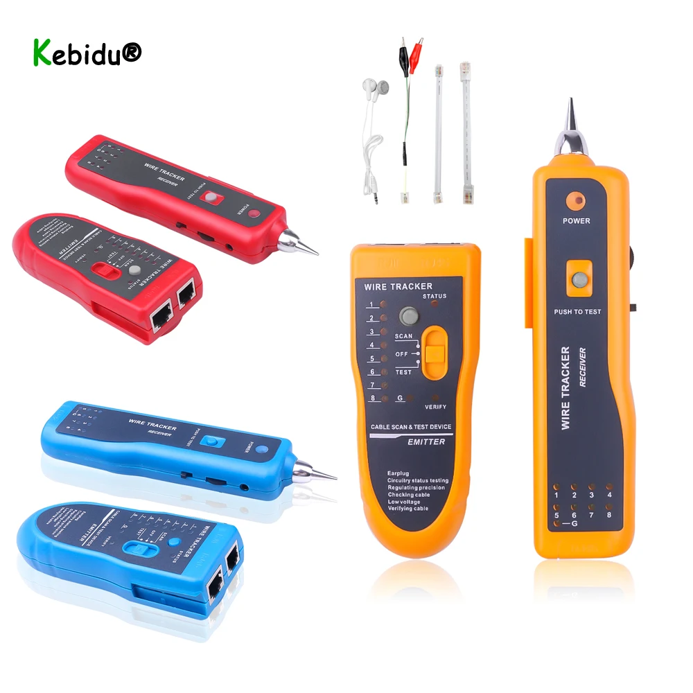 Telephone Cat5 Cat6 RJ45 RJ11 Wire Tracker Network Cable LAN Tester Detector Line Finder For UTP STP Cable tracker Tone Tool Kit
Telephone Cat5 Cat6 RJ45 RJ11 Wire Tracker Network Cable LAN Tester Detector Line Finder For UTP STP Cable tracker Tone Tool Kit