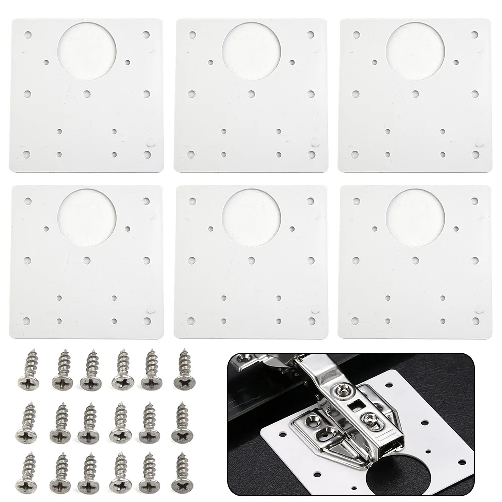6pcs Furniture Hinge Repair Plate With Screws Furniture Kitchen Cupboard Cabinet Door Hinges Home Improvement
6pcs Furniture Hinge Repair Plate With Screws Furniture Kitchen Cupboard Cabinet Door Hinges Home Improvement
