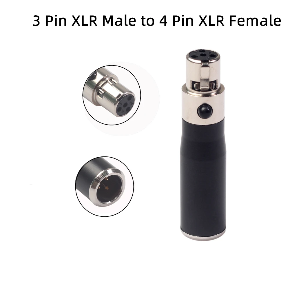 3 Pin Male To 4 Pin Female XLR Converter Audio Adapter Gold-plated Mini Xlr Interface For Microphone Speaker Cameras
3 Pin Male To 4 Pin Female XLR Converter Audio Adapter Gold-plated Mini Xlr Interface For Microphone Speaker Cameras