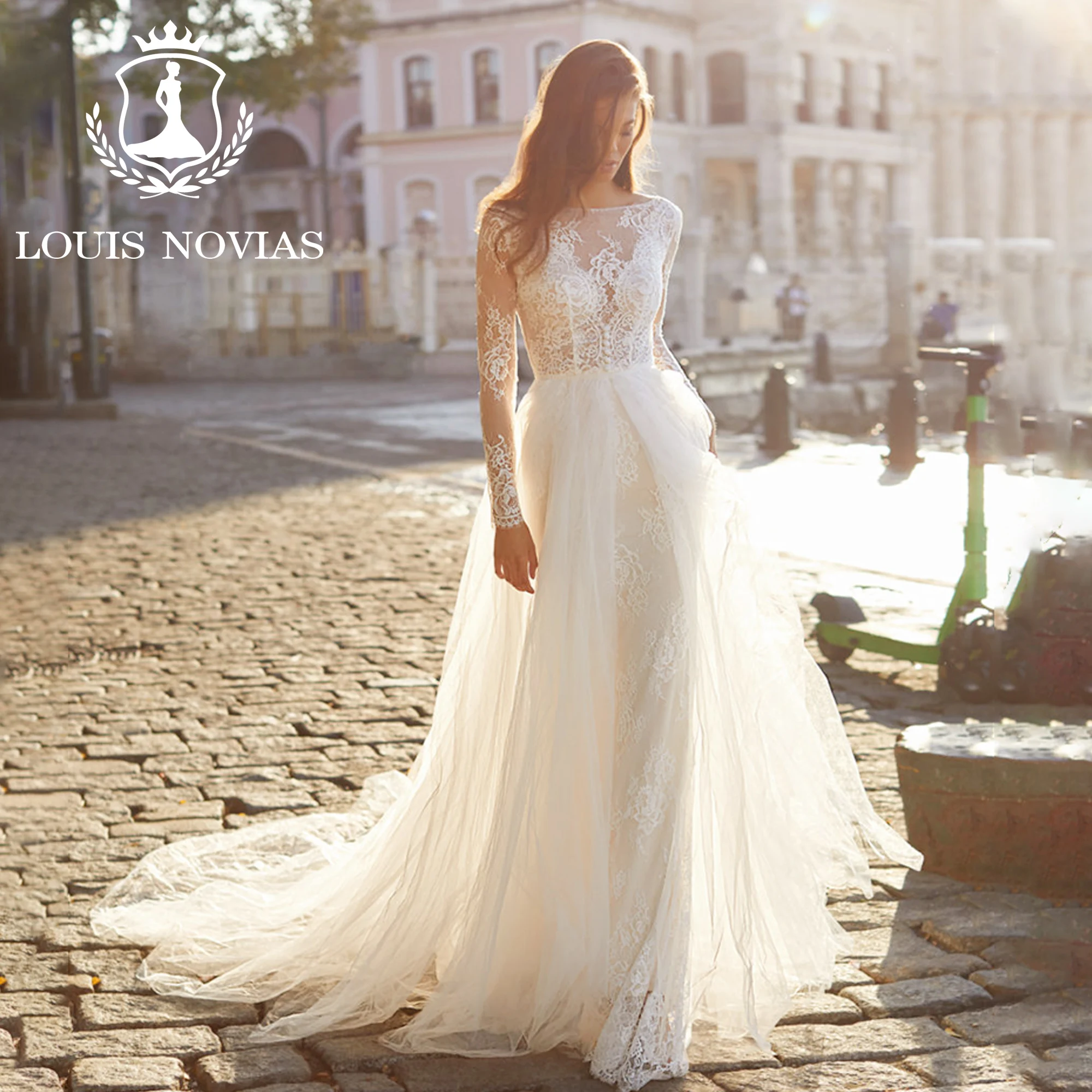 LOUIS NOVIAS 2 IN 1 Mermaid Long Sleeve Wedding Dress 2023 SCOOP Appliques Detachable Train Lace Wedding Gown Vestidos De Novia
LOUIS NOVIAS 2 IN 1 Mermaid Long Sleeve Wedding Dress 2023 SCOOP Appliques Detachable Train Lace Wedding Gown Vestidos De Novia