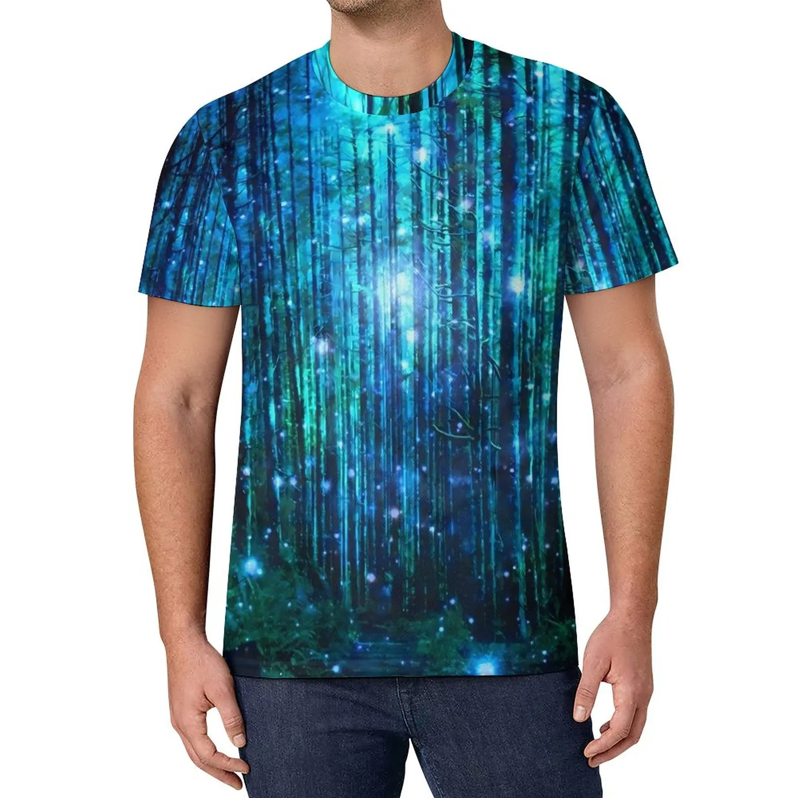 Футболка с волшебным лесом, футболки с принтом звезд, новинка, футболка, мужские дизайнерские футболки, размера плюс 5XL 6XL 
Футболка с волшебным лесом, футболки с принтом звезд, новинка, футболка, мужские дизайнерские футболки, размера плюс 5XL 6XL