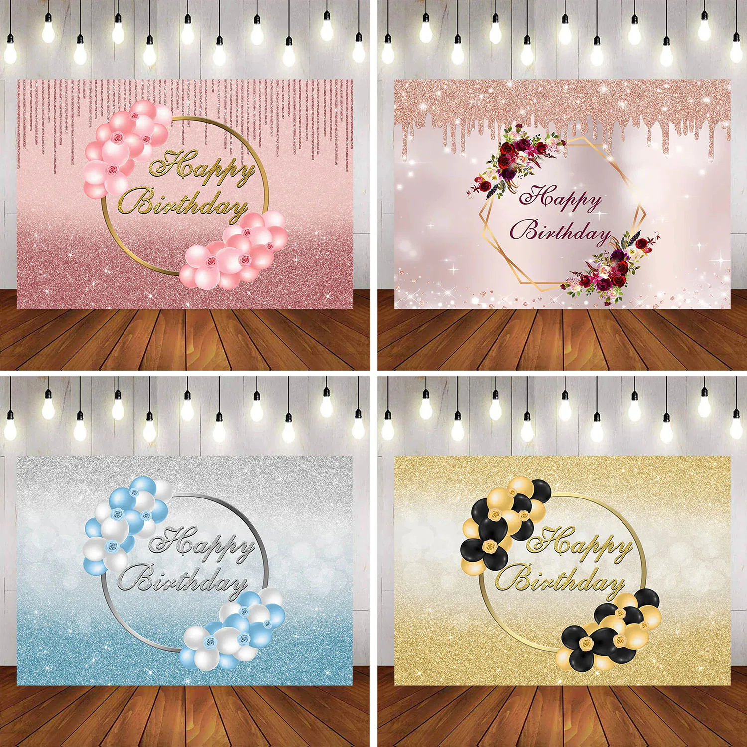 Rose Gold Black Sliver Blue Pink Balloon Dots Wreath Birthday Backdrop Bokeh Dripping Glitter Party Banner Background for Women
Rose Gold Black Sliver Blue Pink Balloon Dots Wreath Birthday Backdrop Bokeh Dripping Glitter Party Banner Background for Women