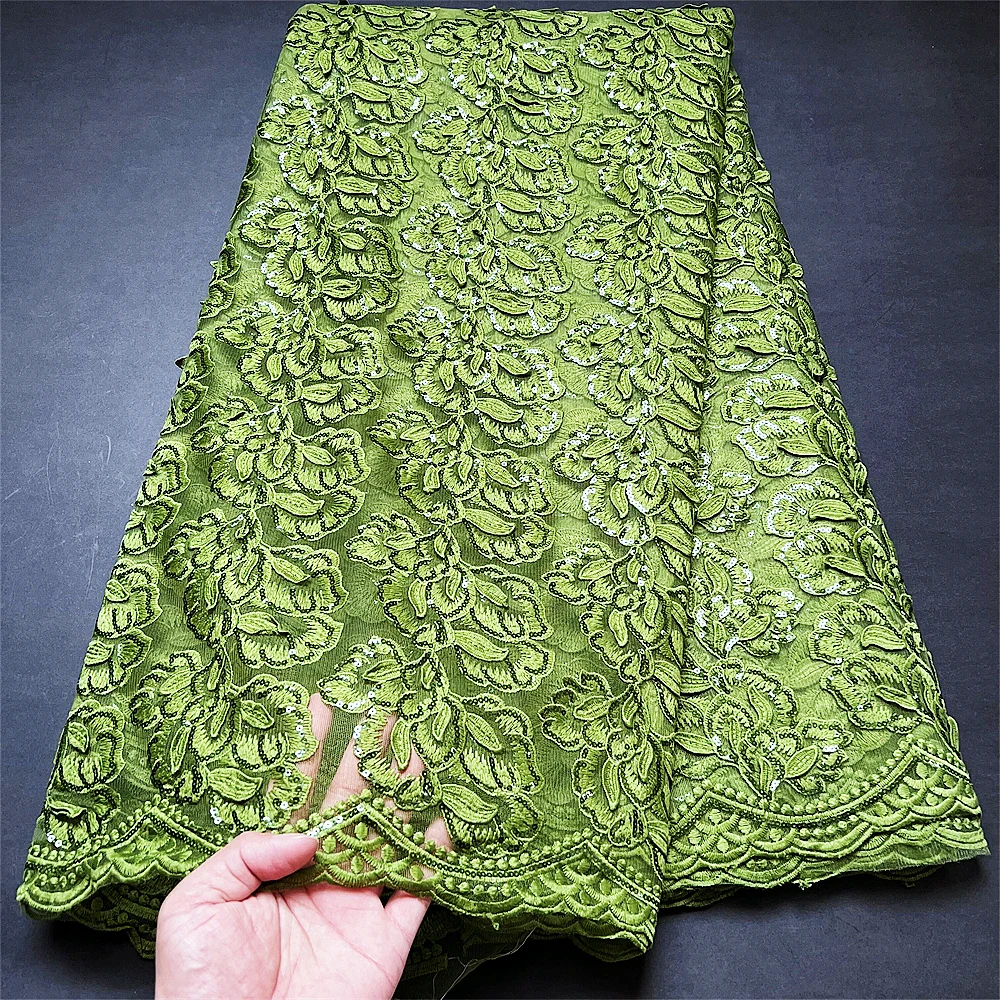 2022Latest High Quality African Nigerian Tulle Lace Fabric Jacquard Swiss Organza Embroidery Guipure Party Prom Dress 5 Yard
2022Latest High Quality African Nigerian Tulle Lace Fabric Jacquard Swiss Organza Embroidery Guipure Party Prom Dress 5 Yard