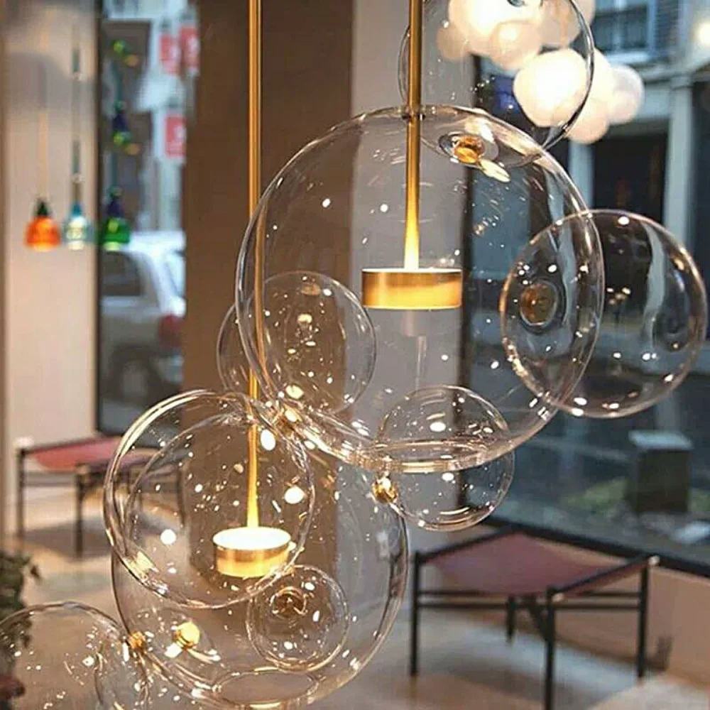 Copper living room hanging lights creative glass ball lamp nordic fixtures bedroom suspended lamps LED suspension luminaires
Copper living room hanging lights creative glass ball lamp nordic fixtures bedroom suspended lamps LED suspension luminaires