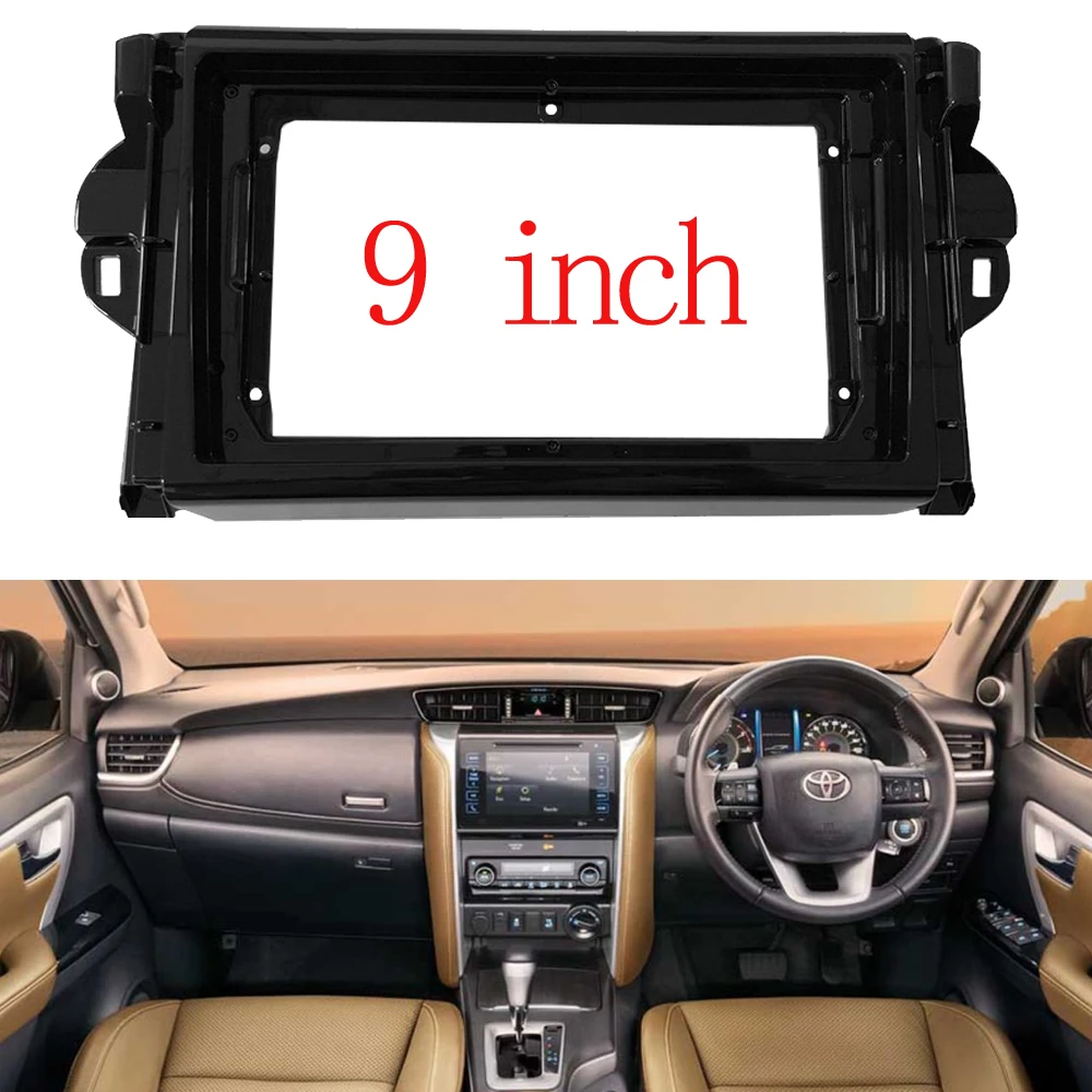 2 Din 9 Inchs Top Quality Car Radio Fascia Panel for Toyota Fortuner 2015-2018 Stereo Dash CD Frame Trim Installation Kit
2 Din 9 Inchs Top Quality Car Radio Fascia Panel for Toyota Fortuner 2015-2018 Stereo Dash CD Frame Trim Installation Kit