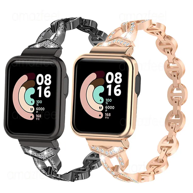 Защитный чехол для Redmi Watch 2 Lite, браслеты со стразами для Xiaomi Mi Watch Lite, металлический защитный чехол, бампер, рамка
Защитный чехол для Redmi Watch 2 Lite, браслеты со стразами для Xiaomi Mi Watch Lite, металлический защитный чехол, бампер, рамка