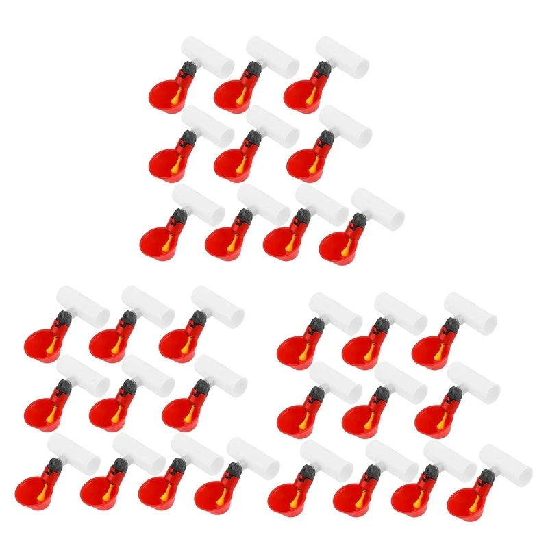 Chicken Drinking Cup 30 Pieces Automatic Drinker Drinker Red Plastic Duck Bird Quail Pigeon Hen Drinker Bowl
Chicken Drinking Cup 30 Pieces Automatic Drinker Drinker Red Plastic Duck Bird Quail Pigeon Hen Drinker Bowl